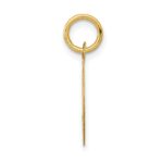 14k HAPPY BIRTHDAY 13mm Engravable Disc Charm - Image 2