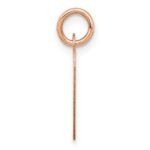 14K Rose Gold Polished Engravable 13mm Heart Disc Pendant - Image 2