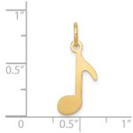 14k Polished Musical Note Charm - Image 3