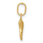 14k 3-D Italian Horn Charm - Image 2