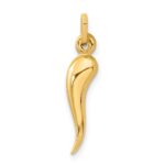14k 3-D Italian Horn Charm