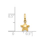 14k 3-D Puffed Star Charm - Image 3