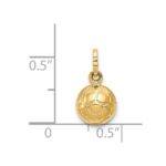 14k 3-D Soccer Ball Charm - Image 3