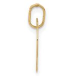 14K Polished Engravable 14mm Heart Disc Pendant - Image 2