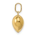 14K Polished 3-D Puffed Heart Pendant - Image 2