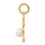14K Girl Charm 4mm Freshwater Cultured Pearl-June - Image 2
