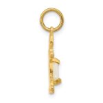 14K Girl Charm 6x4 Oval Genuine Opal-October - Image 2