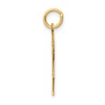 14k The Kids Small Girl with Bow Engravable Love Charm - Image 2