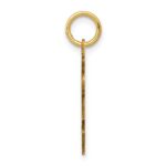 14k The Kids Small Stars and Stripes Girl Engravable Kiss Charm - Image 2