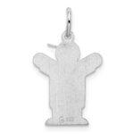Sterling Silver Rhodium-plated Love Kid Charm - Image 3