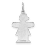Sterling Silver Rhodium-plated Hugs Kid Charm - Image 3