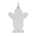 Sterling Silver Rhodium-plated Kid Charm - Image 4