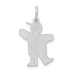 Sterling Silver Rhodium-plated Kid Charm - Image 4