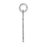 Sterling Silver Rhodium-plated Class of 2026 Girl Cuddle Charm - Image 2