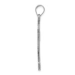 14k White Gold Passion Cross Pendant - Image 2