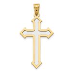 14k Two-tone Passion Cross Pendant