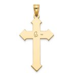 14k Two-tone Passion Cross Pendant - Image 4