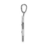 14k White Gold Star Of David Pendant - Image 2