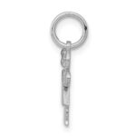 14k White Gold The Kids Mini Girl Hugs Charm - Image 2