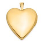 14K Pink and Green Enamel Rose I LOVE YOU Script 20mm Heart Locket - Image 3