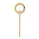 14k Plain .027 Gauge Engravable Heart 15x12mm Disc Charm - Image 2