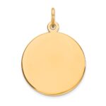 10K  Plain .027 Gauge 16.75x16.75mm Circular Engravable Disc Charm