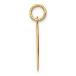 14k Plain .009 Gauge Heart Engravable 17x16.5mm Disc Charm - Image 3