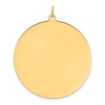 14k Plain .011 Gauge Round Engravable 38.3mm Disc Charm