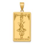 14ky The Hanged Man Tarot Card Pendant