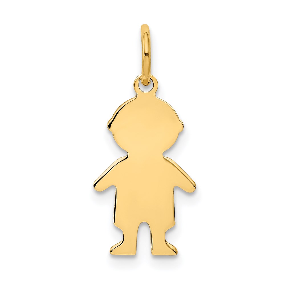XM94.jpg 14k .011 Depth Engravable Boy Charm - Image 1