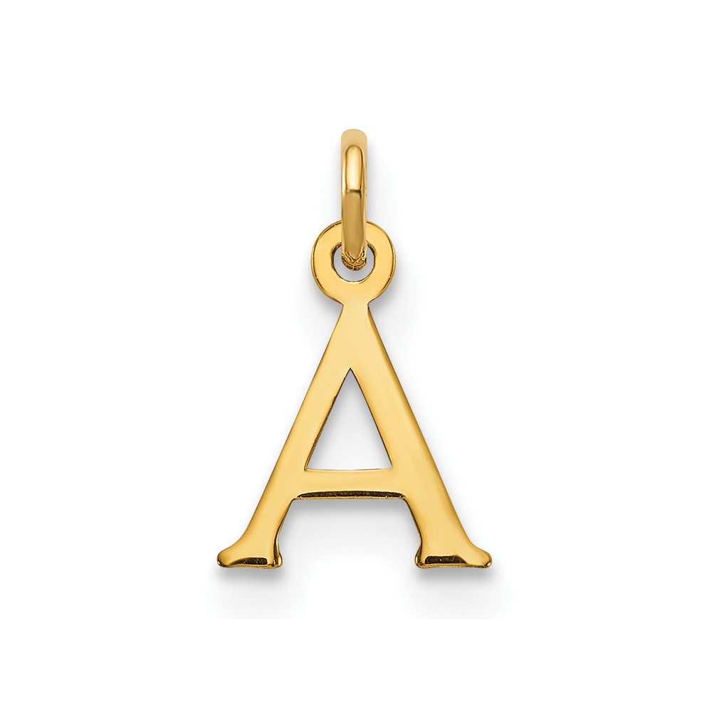 XNA1160GP_A.jpg 14ky Cutout Letter A Initial Pendant - Image 1
