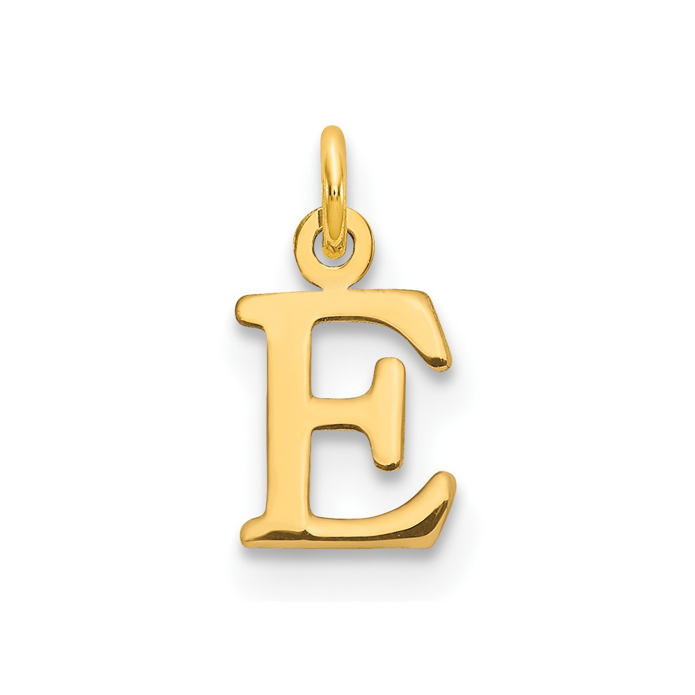 XNA1160GP_E.jpg 14ky Cutout Letter E Initial Pendant - Image 1