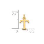 14ky Cutout Letter T Initial Pendant - Image 2