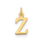 14ky Cutout Letter Z Initial Pendant