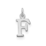 14kw Cutout Letter F Initial Pendant