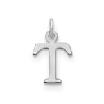 14kw Cutout Letter T Initial Pendant