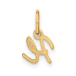 14KY Upper case Letter H Initial Charm - Image 3
