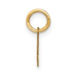 14KY Upper case Letter J Initial Charm - Image 2