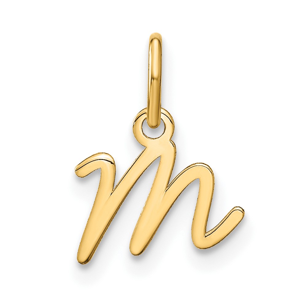 XNA1305GP_M.jpg 14KY Upper case Letter M Initial Charm - Image 1