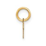 14KY Upper case Letter V Initial Charm - Image 2