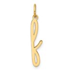14KY Lower case Letter F Initial Charm