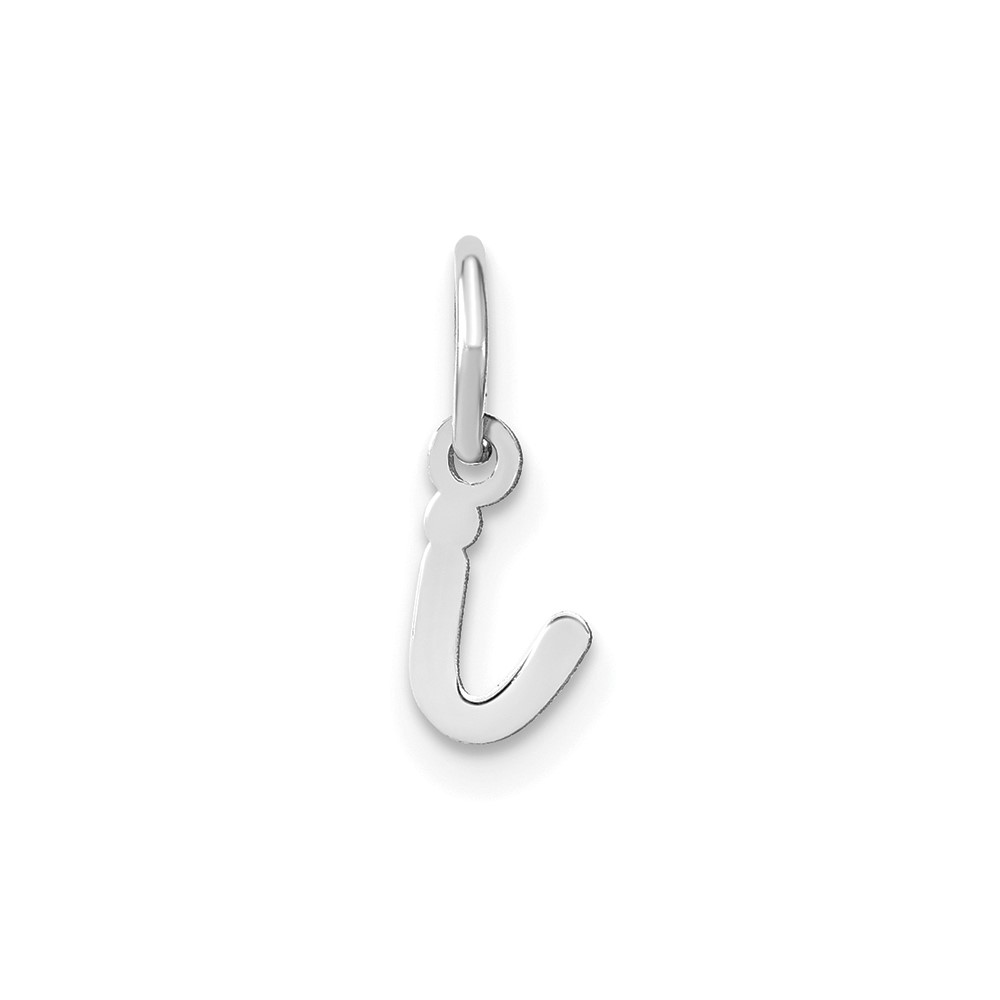 XNA1307SS_I.jpg 14KW Lower case Letter I Initial Charm - Image 1