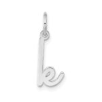 14KW Lower case Letter K Initial Charm