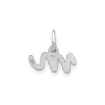 14KW Lower case Letter M Initial Charm - Image 3