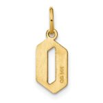 14KY Letter O Initial Pendant - Image 3