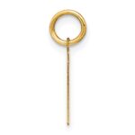 14KY Letter T Initial Pendant - Image 2