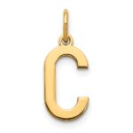 14ky Letter C Initial Pendant