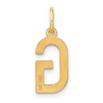14ky Letter G Initial Pendant - Image 3