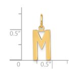 14ky Letter M Initial Pendant - Image 4