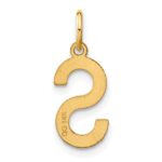14ky Letter S Initial Pendant - Image 3